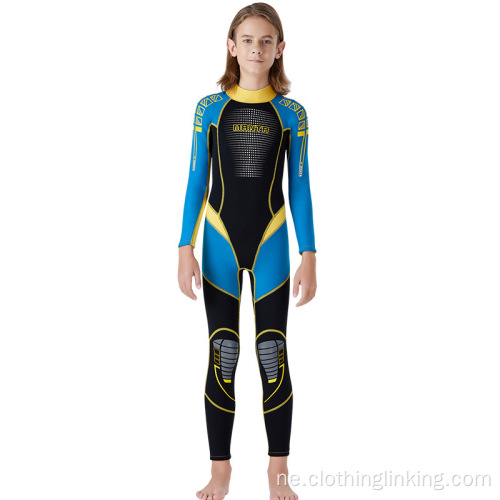 केटाहरू केटा एक टुक्रा पानी खेल Wetsuit